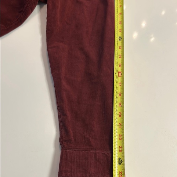 Men's red corduroy longsleeve button down - Picture 6 of 6